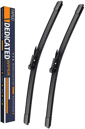 22"+22" Pinch Tab Beam Windshield Wiper Blades Replacement for Chevrolet Silverado 1500 2007-2013, GMC Sierra 1500 2007-2013, Tahoe 2007-2008, Yukon 2007-2008, Cadillac Escalade 2007 (Set of 2)