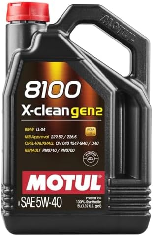 Motul - 109762 - Motul 109762 8100 X-CLEAN GEN2 5W-40 4X5L