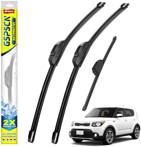 GSPSCN Windshield Wiper Blades for Kia Soul 2020-2025 (Pack of 3)