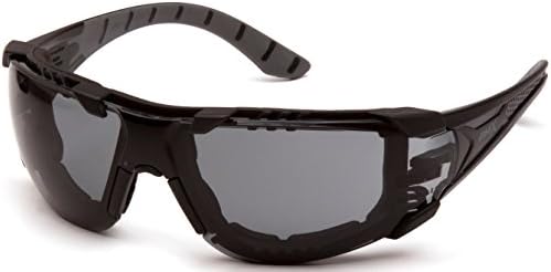 Pyramex Endeavor Plus Safety Glass Black/Gray Frame With Foam Padding Clear H2MAX Anti-fog Lens