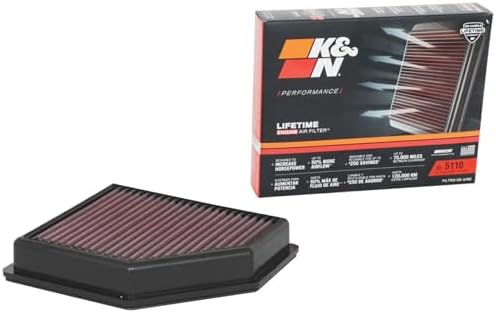 K&N High-Flow Original Lifetime Engine Air Filter: Increase Power: Premium, Washable: Compatible with 2020-2025 NISSAN: Sentra, 33-5110