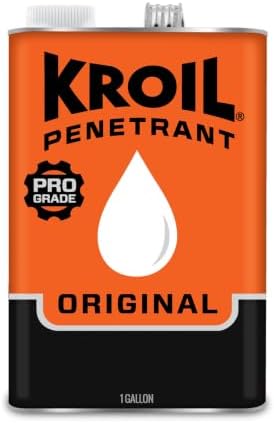 Kroil Original Penetrant - Rust Penetrating Lubricant - Corrosion Inhibitor Oil for Chains, Hinges & Stuck Metal Parts - Home & Industrial Use - Can - 1 gal - 1 Pack (KL011)