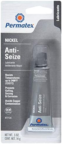 Permatex 77134 Nickel Anti-Seize Lubricant, 0.5 oz Tube | Pack of 2