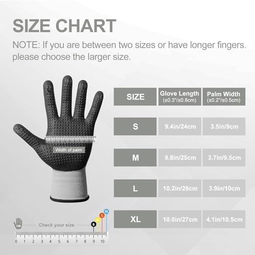 PROMEDIX P Nitrile Coated Work Gloves,MicroFoam Safety Work Gloves Men,Seamless Knit Nylon&spandex Gloves with Grip