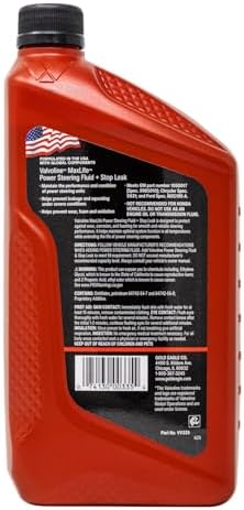 Valvoline MaxLife Power Steering Fluid, 32 oz