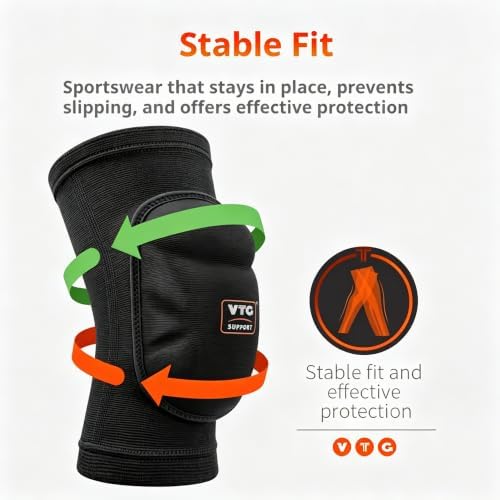 1 Pair Soft Foam Knee Pads, Shock Absorbing Support Unisex