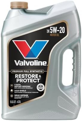 Valvoline Restore & Protect Full Synthetic 5W-20 Motor Oil 5 Quart