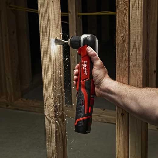 Milwaukee 2415-20 M12 12-Volt Lithium-Ion Cordless Right Angle Drill, 3/8 In, Bare Tool, Medium