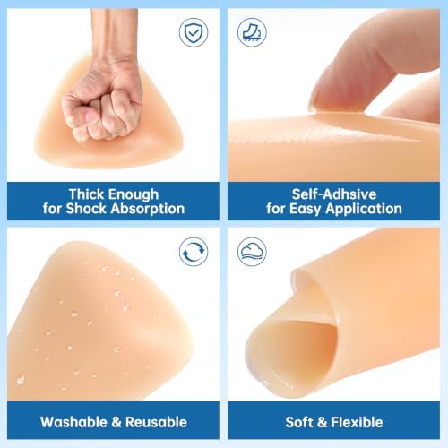Nimiah Silicone Adhesive Knee Pad – Shock Absorption Protective Gel Cushion