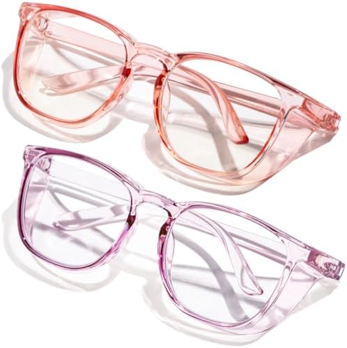 Safety Glasses Anti Fog Clear Blue Light Blocking Eye Protection Nurse Goggles for Women Men