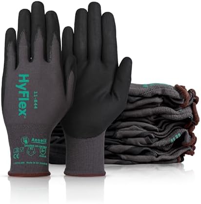 Ansell HyFlex Multi-Purpose Touchscreen Work Gloves with Aerofit Precision Comfort Technology