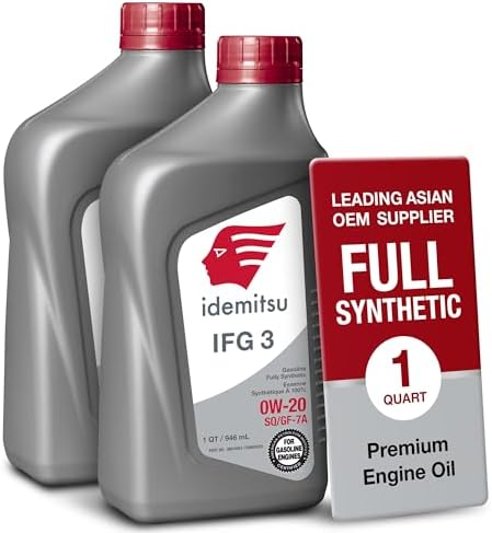 Idemitsu IFG3 0W-20 SP/GF-7A Full Synthetic Motor Oil – 1 Qt, 2 Pack