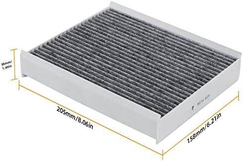 FL3Z19N619A(CF12150) Cabin Air Filter w/Activated Carbon Compatible with Ford F-150 2015-2025, F-250 Super Duty/F-350 Super Duty/F-450 Super Duty/F-550 Super Duty 2017-2025, EXPEDITION 2018-2024.