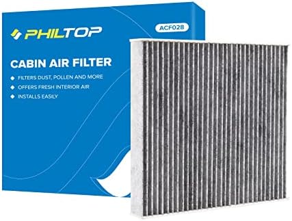 PHILTOP Cabin Air Filter w/Activated Carbon, Compatible with CF11643 Volkswagen Jetta, Tiguan, Atlas, Taos, Atlas Cross Sport