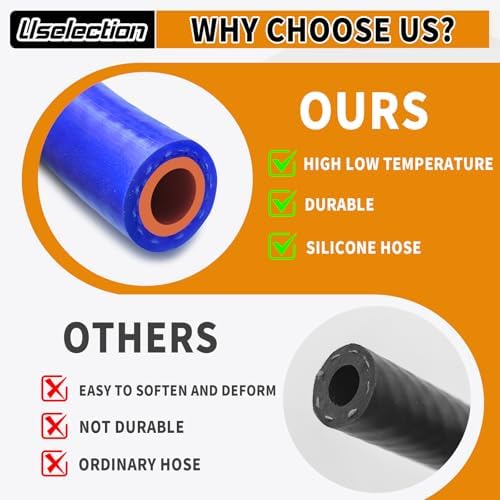 5/16" ID-20Ft Heater Hose Silicone Coolant Radiator Enhanced Double