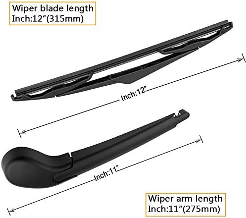 Rear Wiper Arm Blade Replacement for Ford Focus 2012-2018
