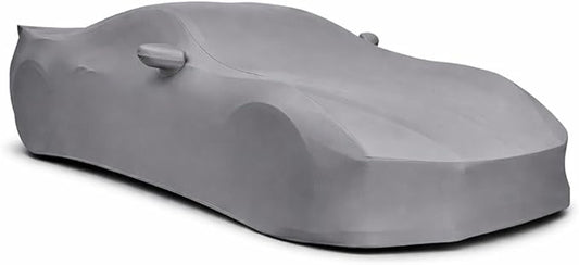 SR1 Performance USA Ultraguard Corvette Car Cover Custom Fit for C8 Corvette (2020-2026) – Indoor Stretch Satin Dust Protection, Soft Breathable Snug Fit (Dark Gray)