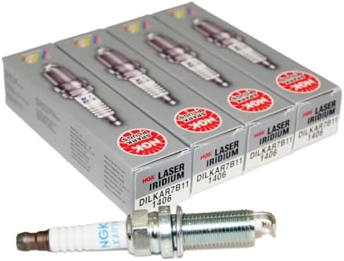 NGK (1406) DILKAR7B11 Spark Plug - Pack of 4