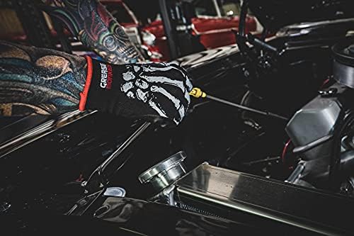 Grease Monkey Bone Series Foam Nitrile Mechanic Gloves with Grip