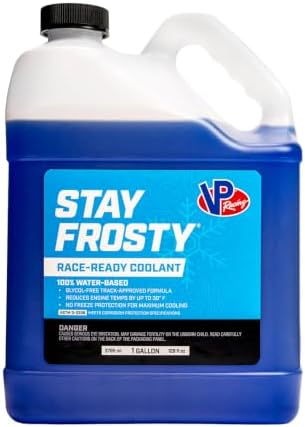 VP Racing Fuels 23051 Stay Frosty Race-Ready Coolant, 1 Gallon (4 Pack)