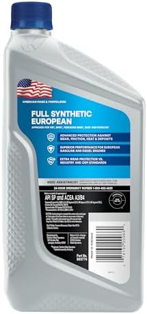 Valvoline European Vehicle Full Synthetic SAE 5W-40 Motor Oil 1 QT