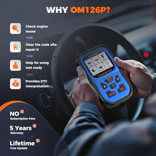 AUTOPHIX OM126P+ OBD2 Scanner for Check Engine Light & Live Data
