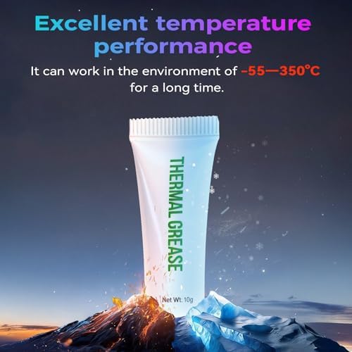 Creality Official 3D Printer High Thermal Grease, 350℃ High-Temperature Resistant Paste, Excellent Thermal Conductivity Grease for 3D Printer Hotend/Nozzle, Suitable for All 3D Printers (1PC)