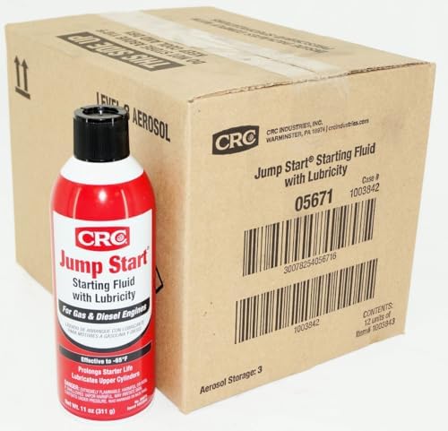 CRC 05671-12PK Starting Fluid with Lubricity, 11 fl. oz., Pack of 12