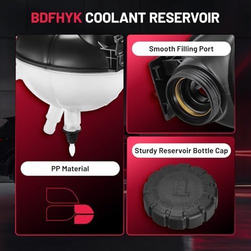 BDFHYK Coolant Reservoir with Cap for Mercedes-Benz C300 2008-2014 C350