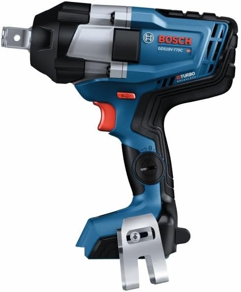 BOSCH GDS18V-770CN PROFACTOR™ 18V Connected-Ready 3/4 In. Impact Wrench with Friction Ring and Thru-Hole (Bare Tool)