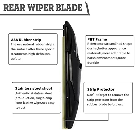 Rear Wiper Arm & Blade Kit Replacement for Chevy Trailblazer 2022-2024