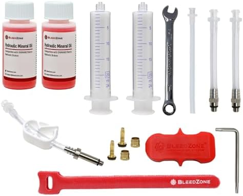 BleedZone Mineral Oil Brake Bleeder Kit Compatible with Tektro TRP, 120ml