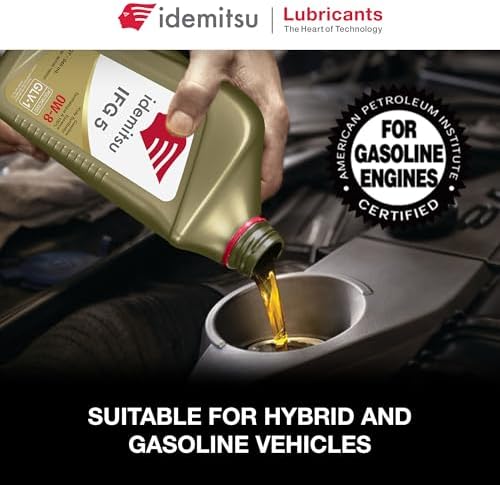 Idemitsu IFG 5 0W-8 Full Synthetic Engine Oil – 1 Qt, 2 Pack