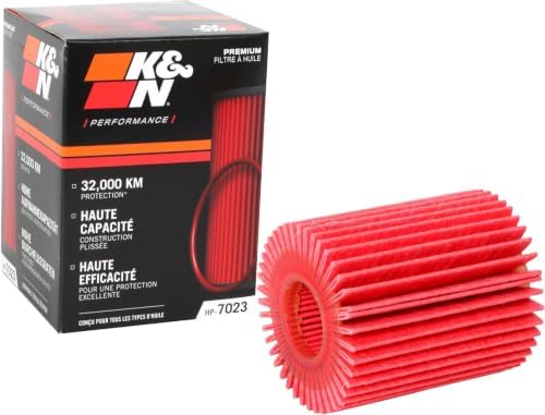 K&N Oil Filter: 20,000 Mile Engine Protection, High Capacity/High Efficiency: Compatible with Select LEXUS/TOYOTA (See Product Description for Select Models), HP-7023 (Pack of 12)