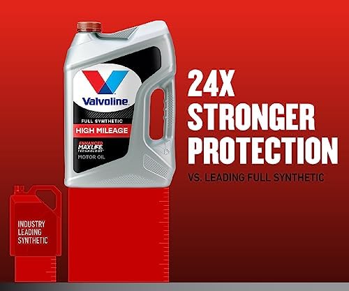 Valvoline Full Synthetic High Mileage with MaxLife Technology SAE 5W-20 Motor Oil 5 QT (Pack of 2)