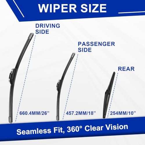KAIYI 3 Windshield wipers Compatible with Toyota Highlander 2020-2025