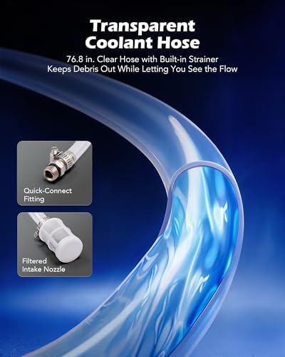 OMT Coolant Vacuum Refill Kit, Radiator Fill Tool With Dual-Movement Gauge