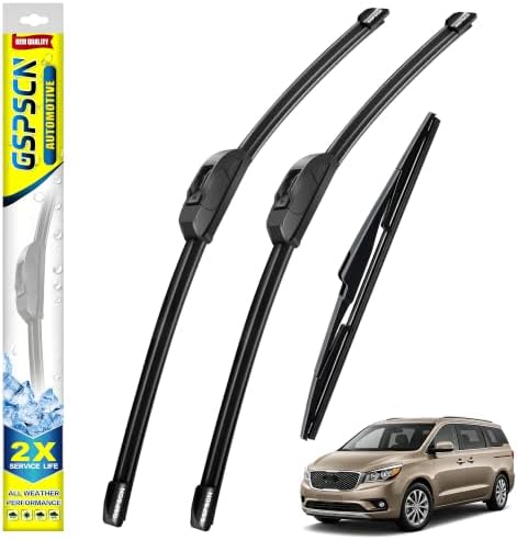 GSPSCN Windshield Wiper Blades for Kia Sedona 2015-2021 (Pack of 3)