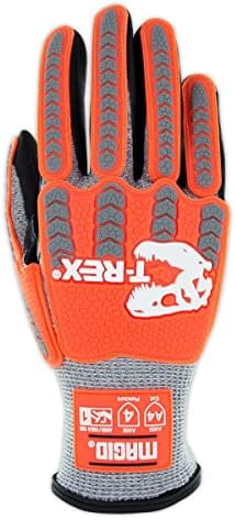 MAGID T-REX ANSI Level A4 Impact Gloves for Construction, 12 Pairs