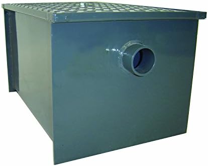 John Boos GT-100 Carbon Steel Grease Interceptor, 30.5" Long by 21.5" Tall by 22.25" Wide, 100 lbs Grease Capacity