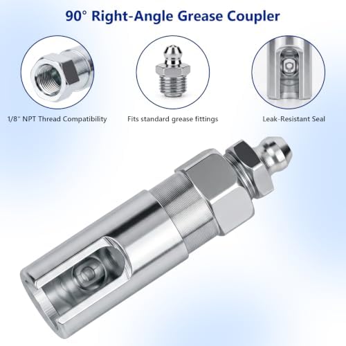 Grease Gun Tips, Quick Lock Grease Coupler Double Handles, 10Pcs