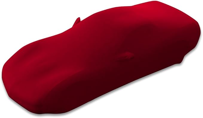 C5 Corvette Indoor Car Cover - Custom Fit Ultraguard Stretch Satin - The Ultimate High End Fit with Storage Bag for 1997-2004 C5, Z06, Convertible, Hardtop Corvettes (Dark Red)