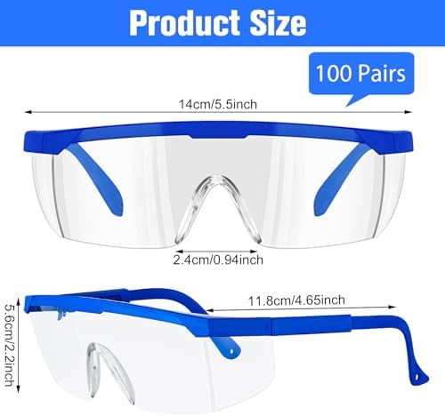 Copkim 100 Pairs Kids Safety Glasses School Protective Goggles