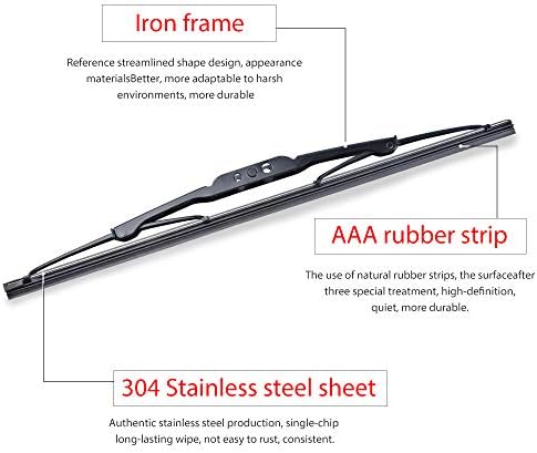 OTUAYAUTO Rear Windshield Wiper Arm Blade Set, Replacement for Jeep Liberty 2008-2012 Vehicles - Replacement OEM 68034341AD