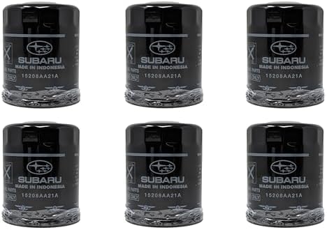 Subaru Engine Oil Filter & Crush Gasket Kit (1, 2, 3, 6, 12 pks available) Outback Legacy Impreza Forester XV Crosstrek Ascent 15208AA21A 803916010 (6 Pack)