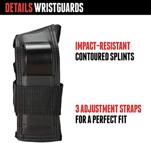 Triple Eight Saver Series Pad Set with Kneesavers, Elbowsavers and Wristsavers, Medium, Black (604352 60014) (Pack of 6)