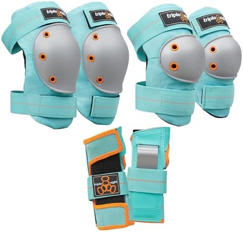 Triple Eight Saver Series 3-Pack Pad Set– Ideal for Skateboarding, In-line Skating, Roller Skating, and Biking