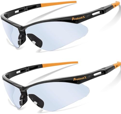 ProtectX Safety Glasses for Men & Women, Safety Sunglasses