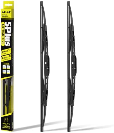 5 PLUS® 24"+24" Silicone Wiper Blades Fits Ram 1500 2019-2026