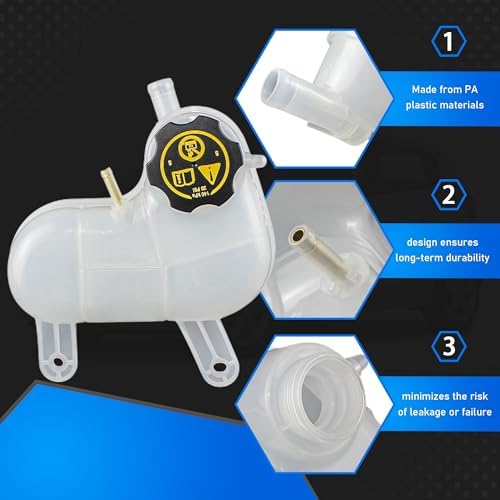Engine Coolant Reservoir Tank with Cap Fit for Chevrolet Spark